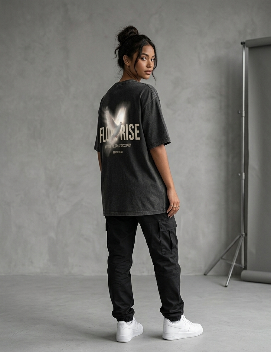 Fotografia editorial da Camiseta FlowRise